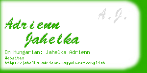 adrienn jahelka business card